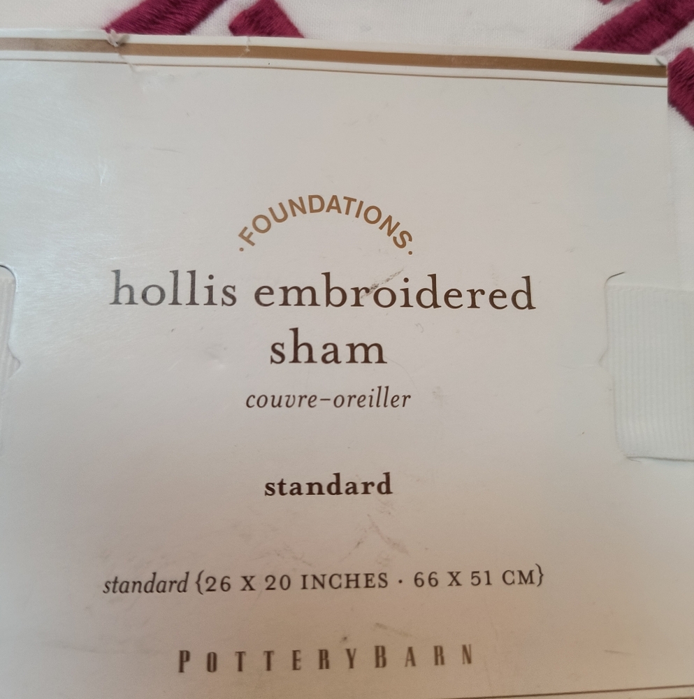Hollis Embroidered Sham